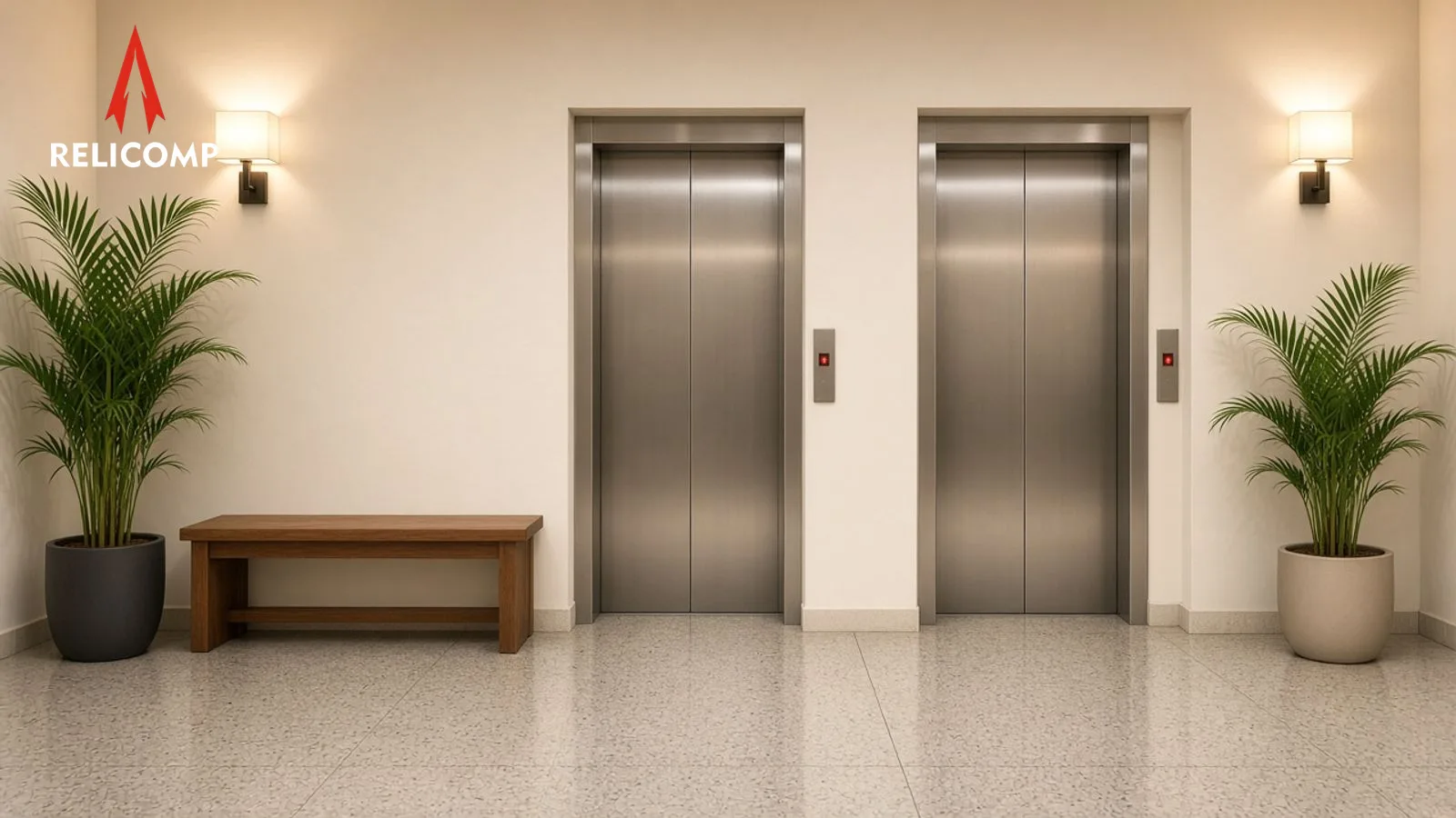 Elevators for Apartments & Residential Buildings: elevator lobby and core