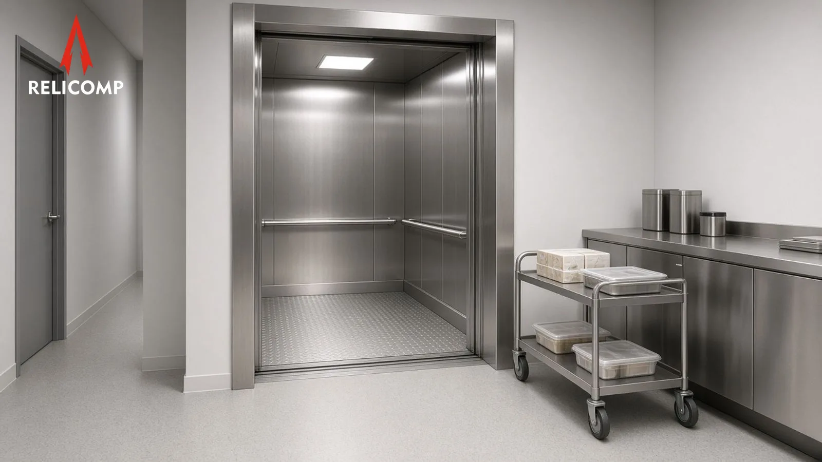 Commercial Elevators for Offices & Workplaces: service elevator and materials flow